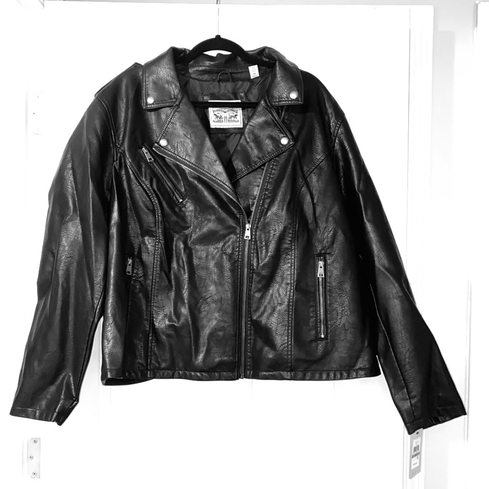 Levi’s Leather Moto Jacket 3X